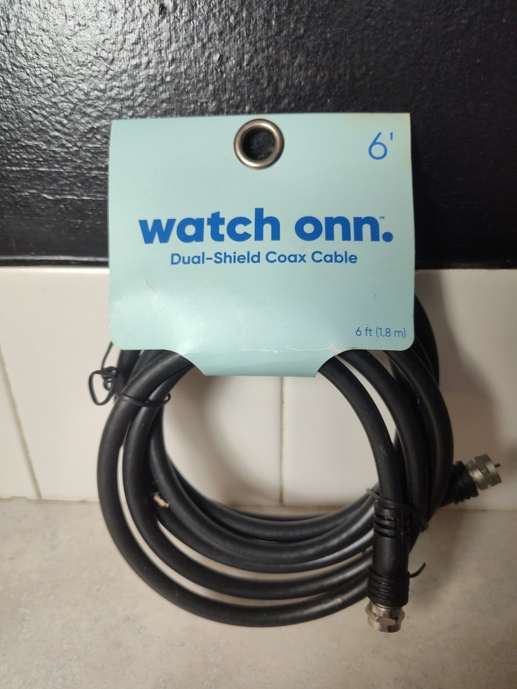 Watch Onn Dual-Shield Coax Cable - 6' - AVAC06100008400