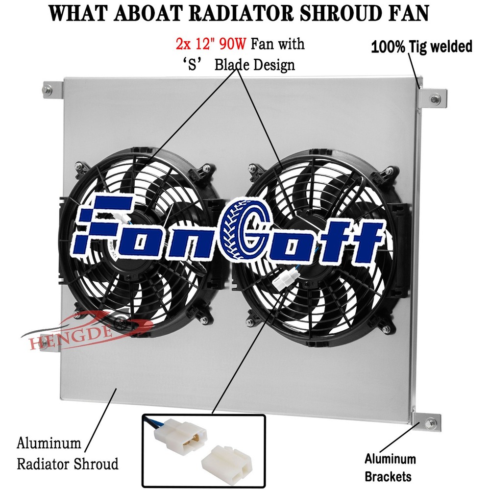 Aluminum Radiator Fan Shroud For 2013-2018 Ram 2500 3500 4500 5500 CU13490 NEW