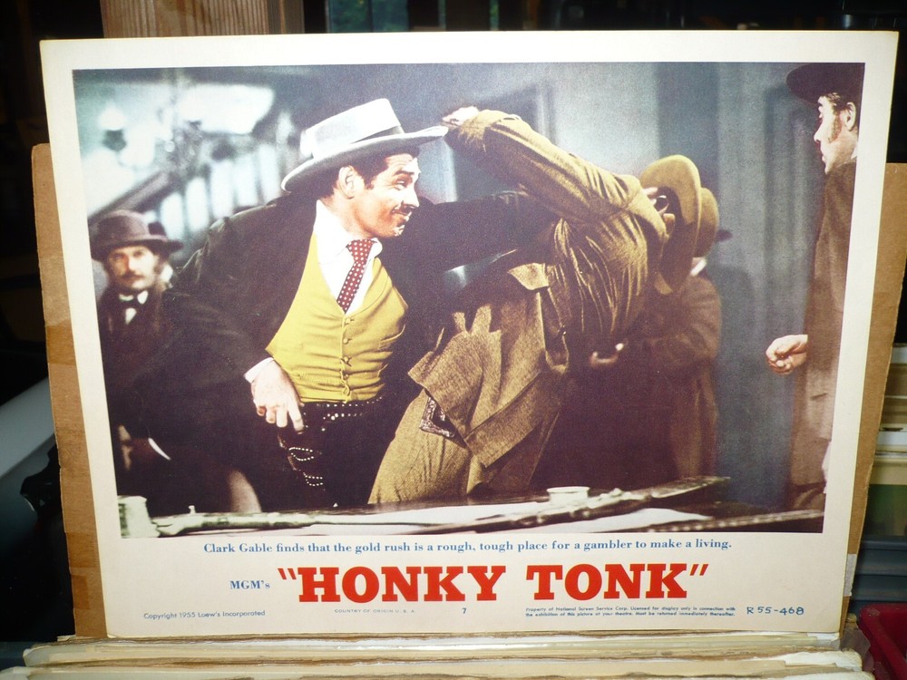 HONKY TONK, 1955 reissue LC #7 (Clark Gable as a gambler)