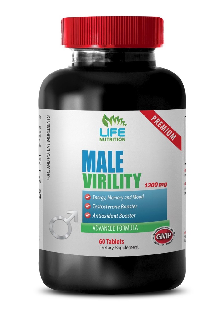 Aging Male Sex Booster - Male Virility 1300mg - L-Arginine 1000 1B-image