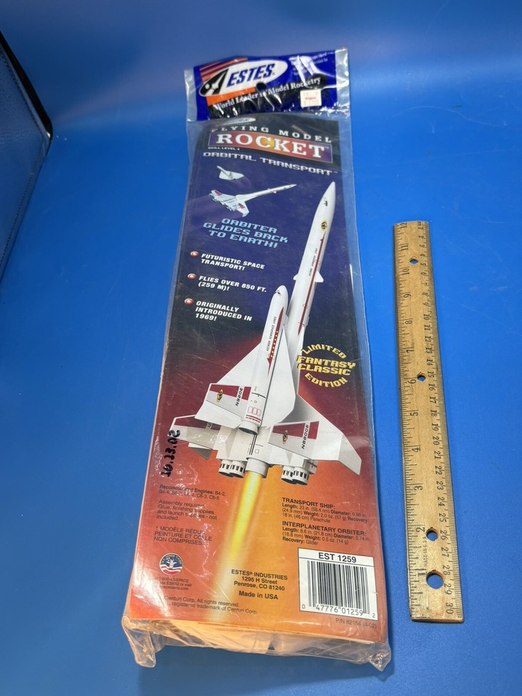 ESTES # 1259 ORBITAL TRANSPORT FLYING MODEL ROCKET KIT  ~ NOS