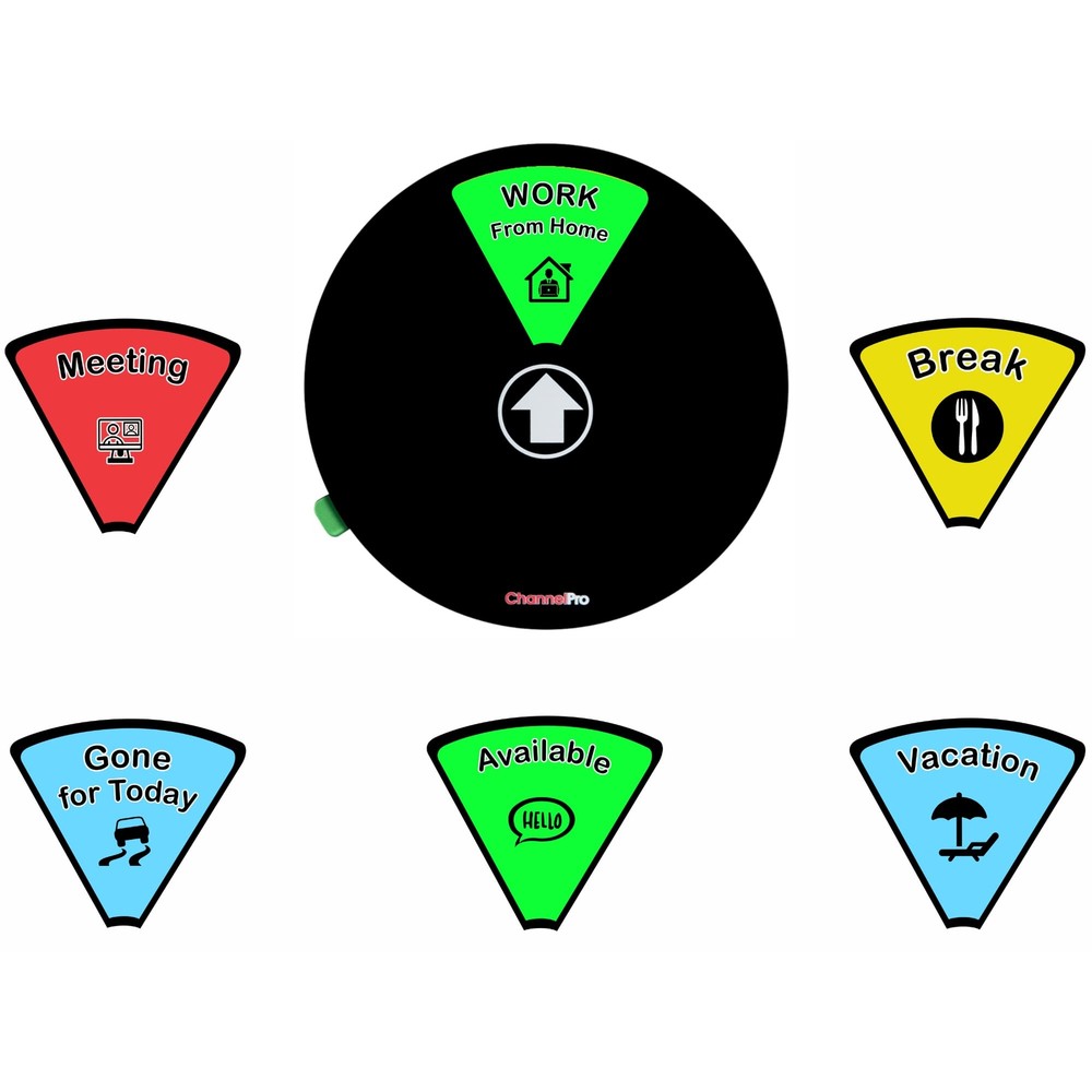 S-I-X OPTIONS BLACK Office Privacy sign Work from HOME Do Not Disturb Availab...-image