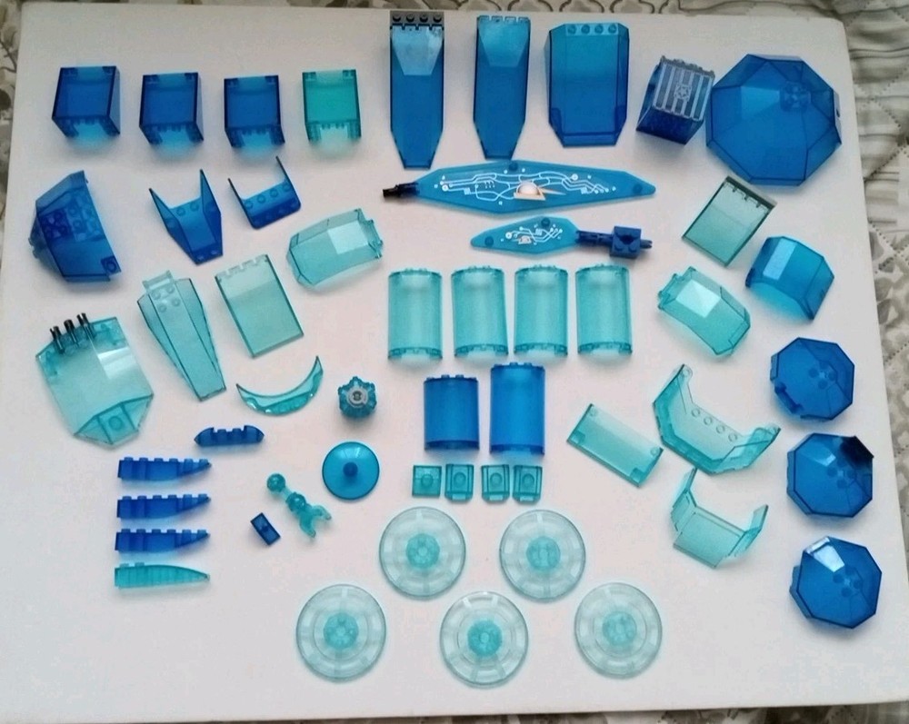 Lego Genuine Blue Translucent Specialty Pieces Shown in Actual Photos  
