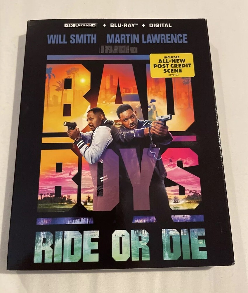 Bad Boys: Ride or Die (4K + Blu-ray + Digital) Brand New with Slipcover