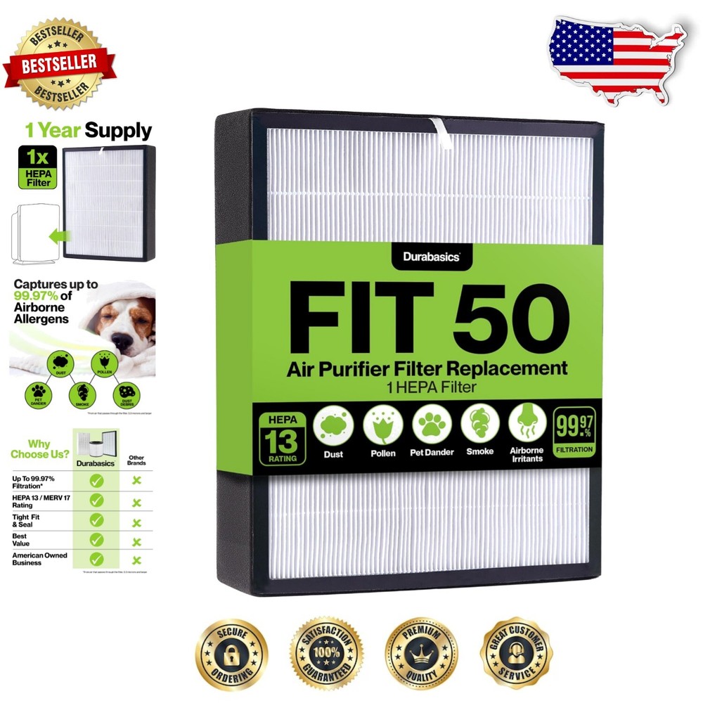 HEPA 13 Filter for Alen Fit50 Air Purifier for Superior Indoor Air Quality