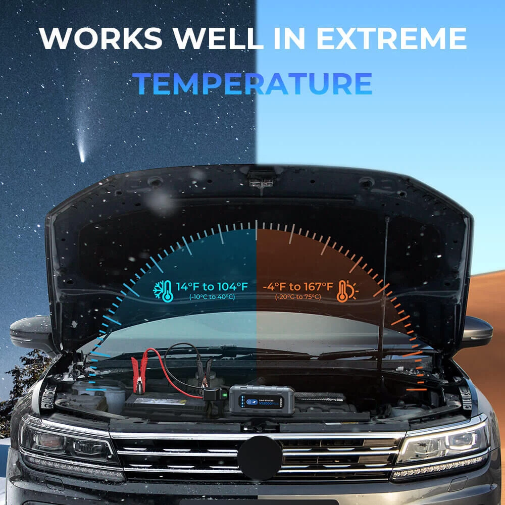 2024 TOPDON VS2000Plus Battery Tester & Booster Safe 2000Amp 12V Jump ...