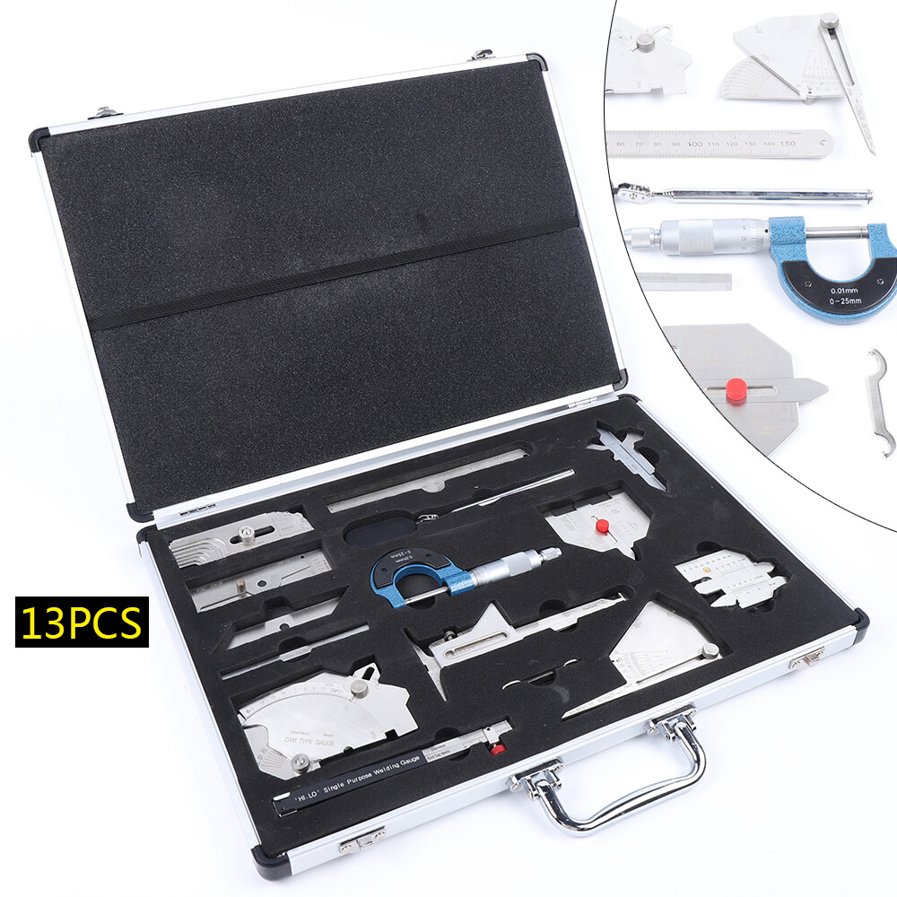 Welding Gauge Tool Measurement Gauge Inspection Ruler 13pcs/Box MG-11 System 2KG