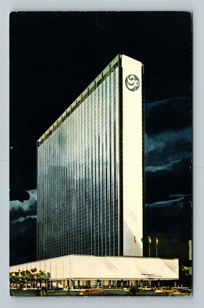 New York City NY, Hilton Hotel, Classic Cars, Antique Vintage Souvenir Postcard