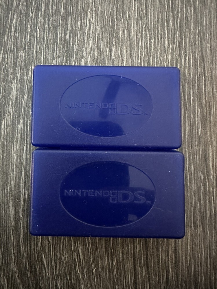 (2) Nintendo DS Blue Cartridge Case Holder