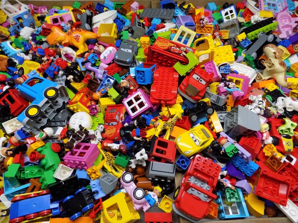 5 POUNDS!!! Lego Duplo Super Fun Lot Minifigures Animals Toys....... {WASHED}