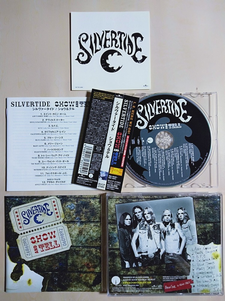 SILVERTIDE - Show And Tell - 2004 JAPAN CD OBI + Bonus Track + STICKER