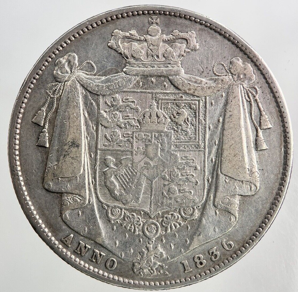 1836 William IV Silver Half-Crown | Fine Collectible Grade Coin