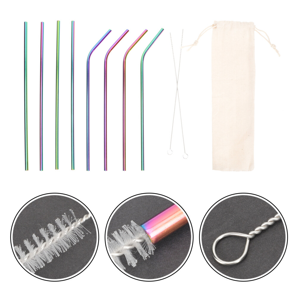 Thermal Flask Straws Stainless Steel Eco-friendly Convenient