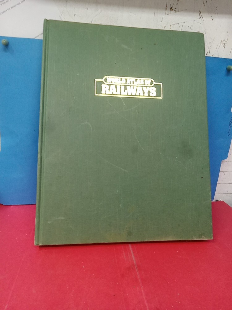 Vintage 1978 Hardcover World of Atlas Railways & Trains by OS Nock