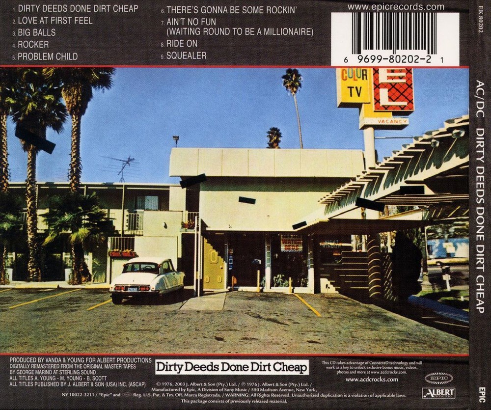 AC/DC DIRTY DEEDS DONE DIRT CHEAP NEW CD