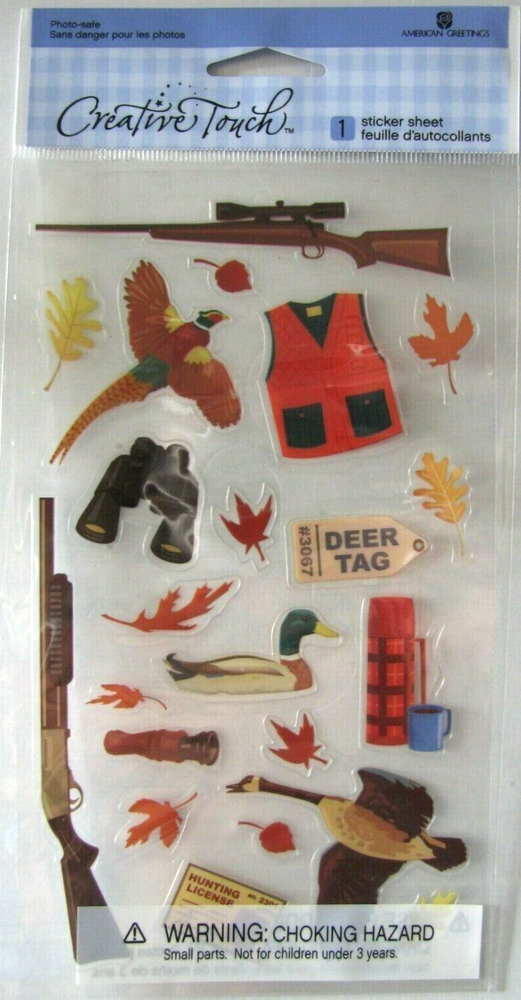 American Greetings | Creative Touch | Hunting Fall  | Scrapbook Stickers