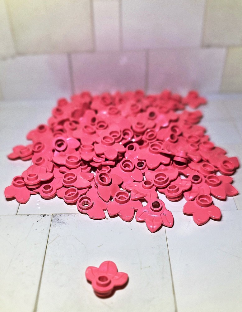 Lego, 100 Quantity, Coral 3 Leaf Piece