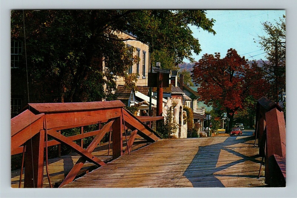 New Hope, PA-Pennsylvania, Bucks County, Mechanic Street View, Vintage Postcard