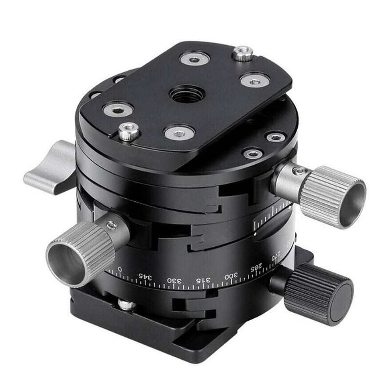 New Leofoto G2 GEAR HEAD 3 In 1 Panoramic Geared Ball head Tripod Head Black NEW