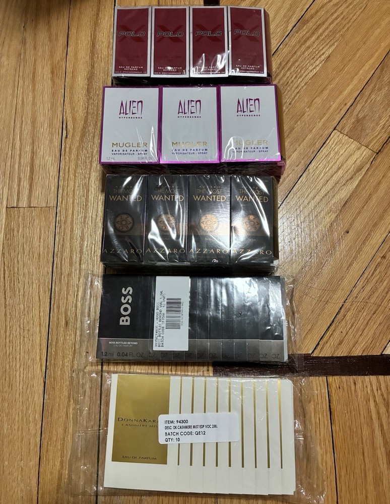 Fragrance Sample Lot Polo Alien Azzaro Boss DKNY Mixed