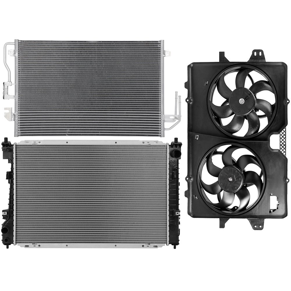 Condenser Cooling Fan Kit For Mercury Mariner Ford Escape Mazda Tribute 2008