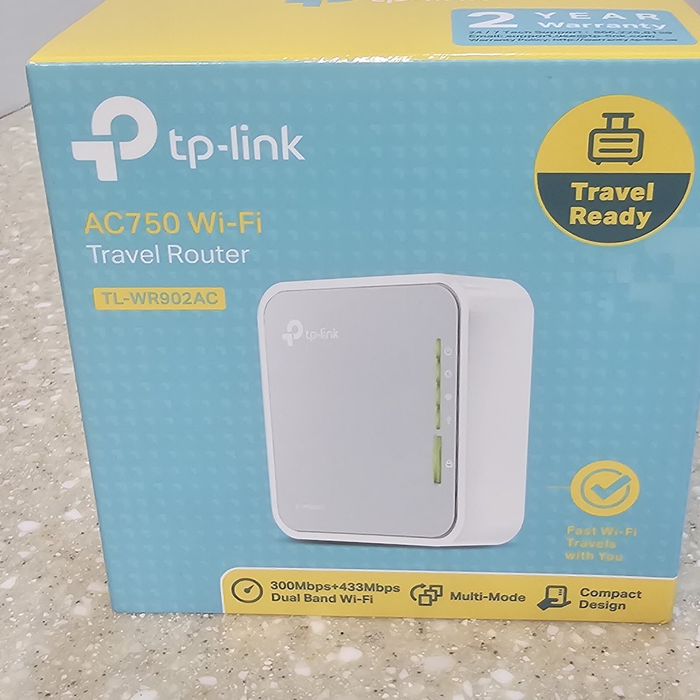TP-Link TL-WR902AC AC750 Wireless Portable Nano Travel Router Dual Band WiFi