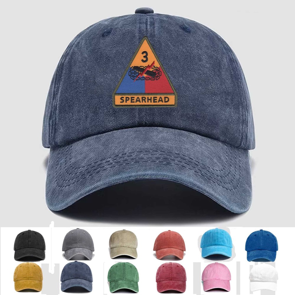 Custom Embroidered Hat 3rd Armored Division, Veteran Cap, Trucker Hat, Gift Idea