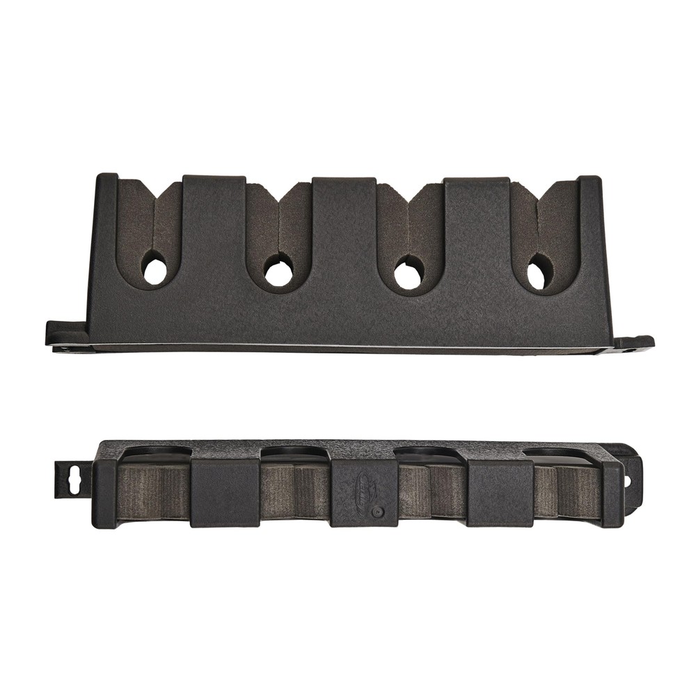 Berkley Horizontal 4 Fishing Rod Rack in Black for Organized Storage  