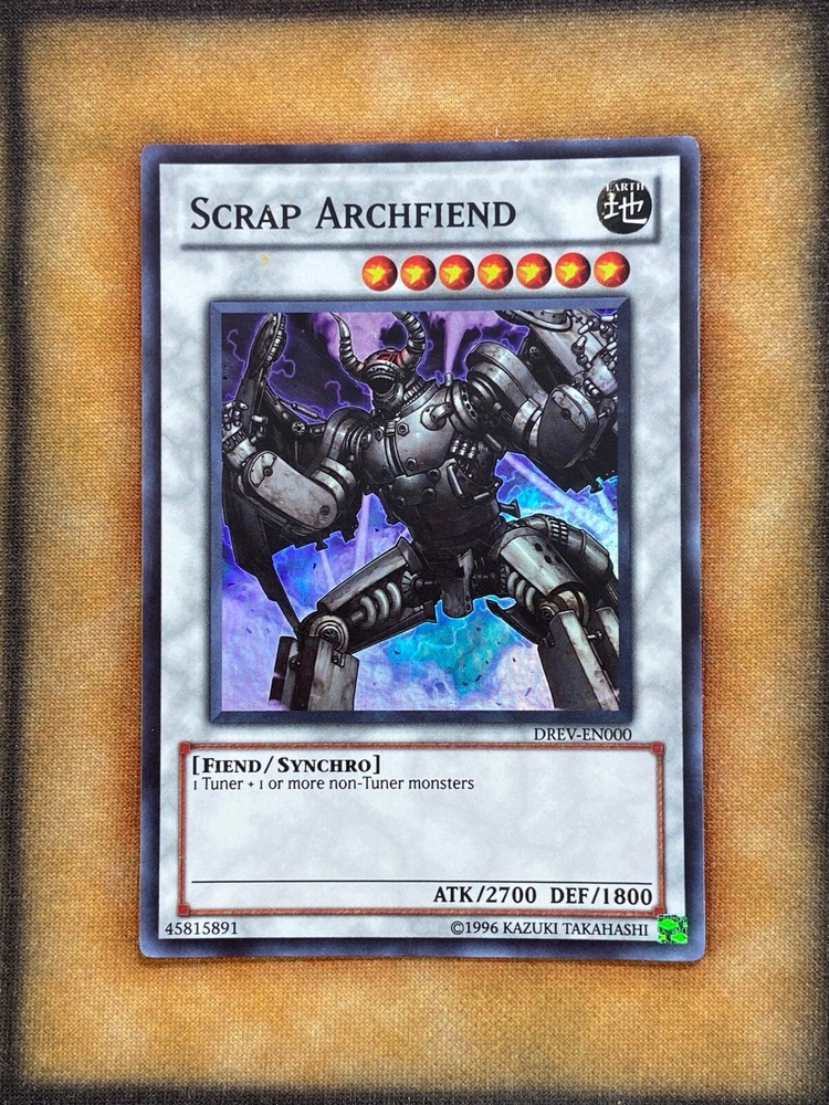 YuGiOh Scrap Archfiend DREV Super Rare Lightly Played NM