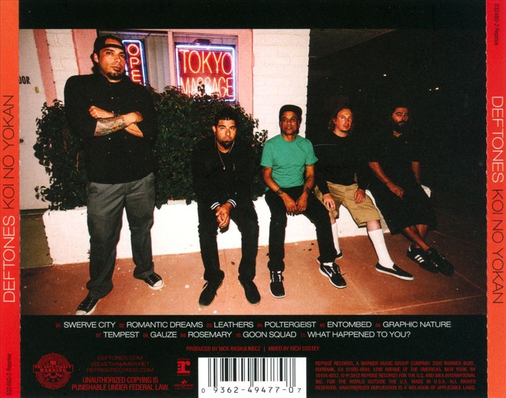 Deftones Koi No Yokan Official Album CD