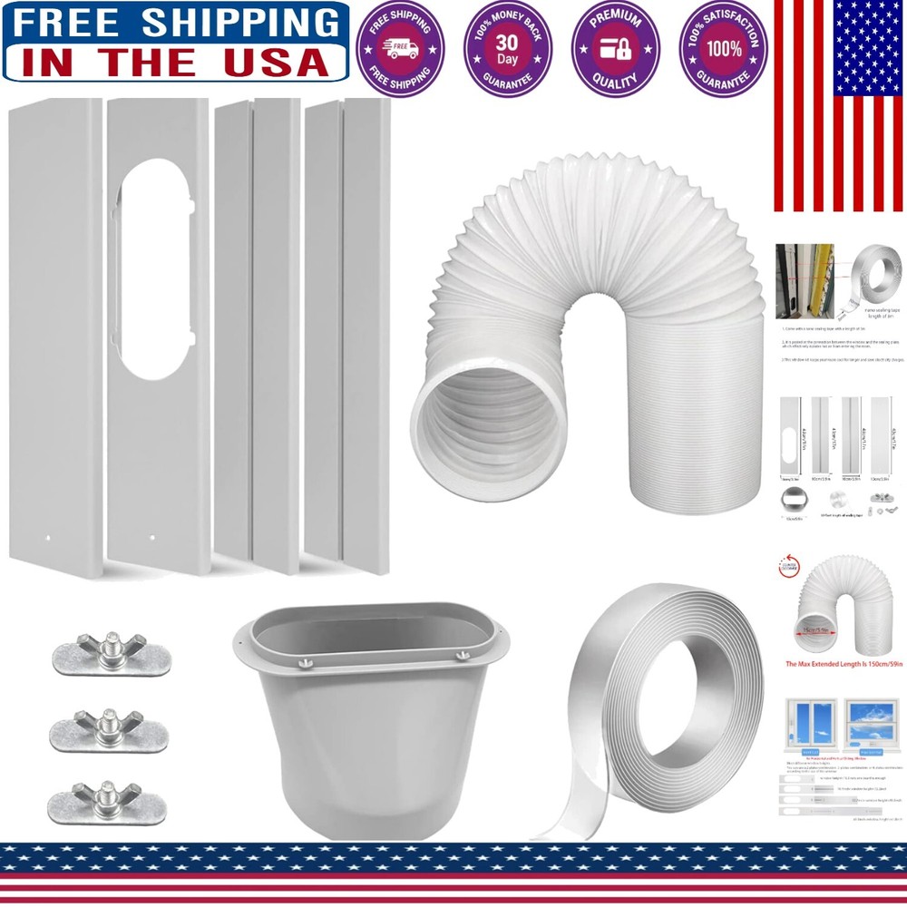 Adjustable Air Conditioner Window Seal Kit with 5.9