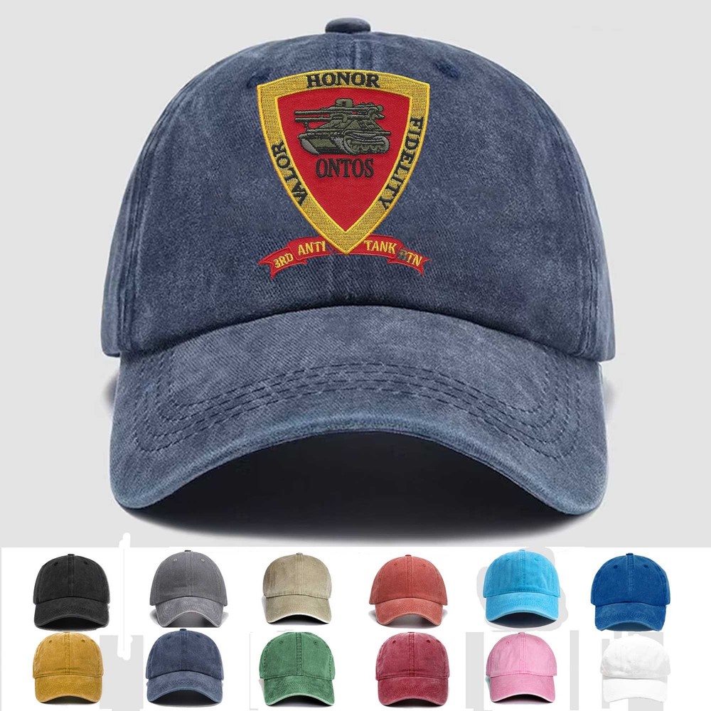 Custom Embroidered Hat 3rd Anti Tank Battalion Valor Honor Fidelity, Veteran Cap