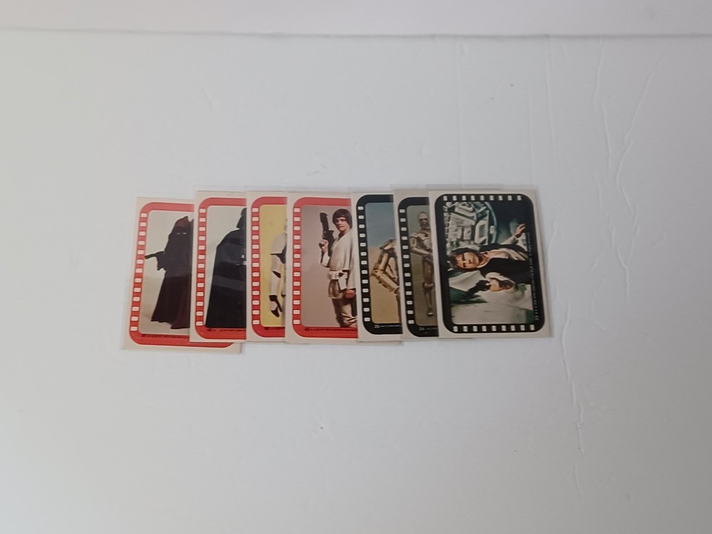 1977 & 1978 Star Wars Lot of 7 Sticker Cards