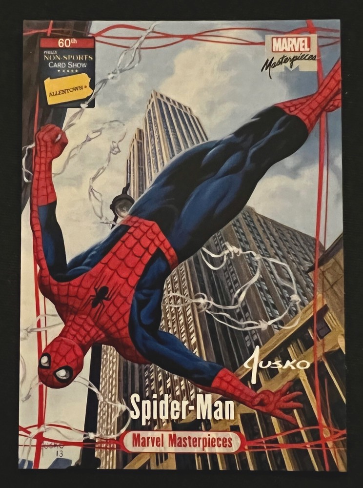 2016 Marvel Masterpieces Promo Card Joe Jusko SPIDER-MAN Non Sport Card Show