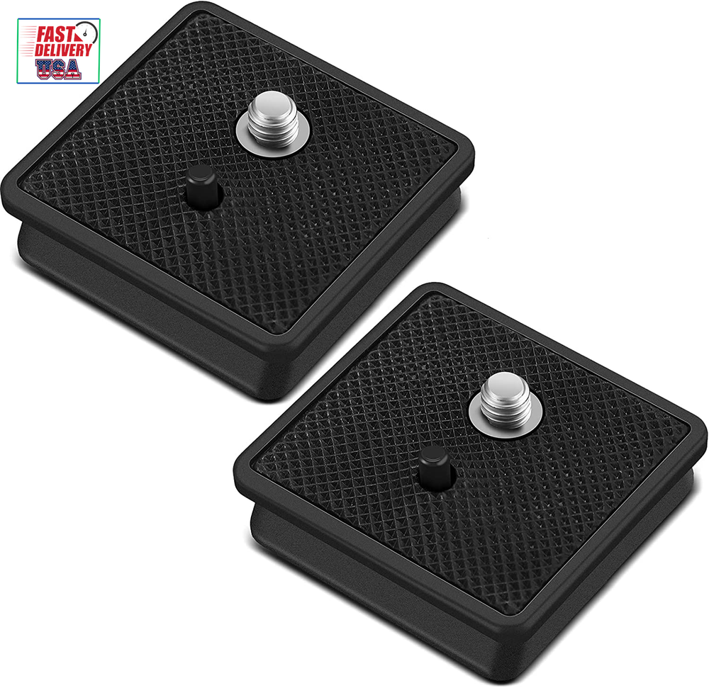 2 Pieces 41Mm QR Release Plate Camera Tripod Ball Head Quick Release Plate Repla
