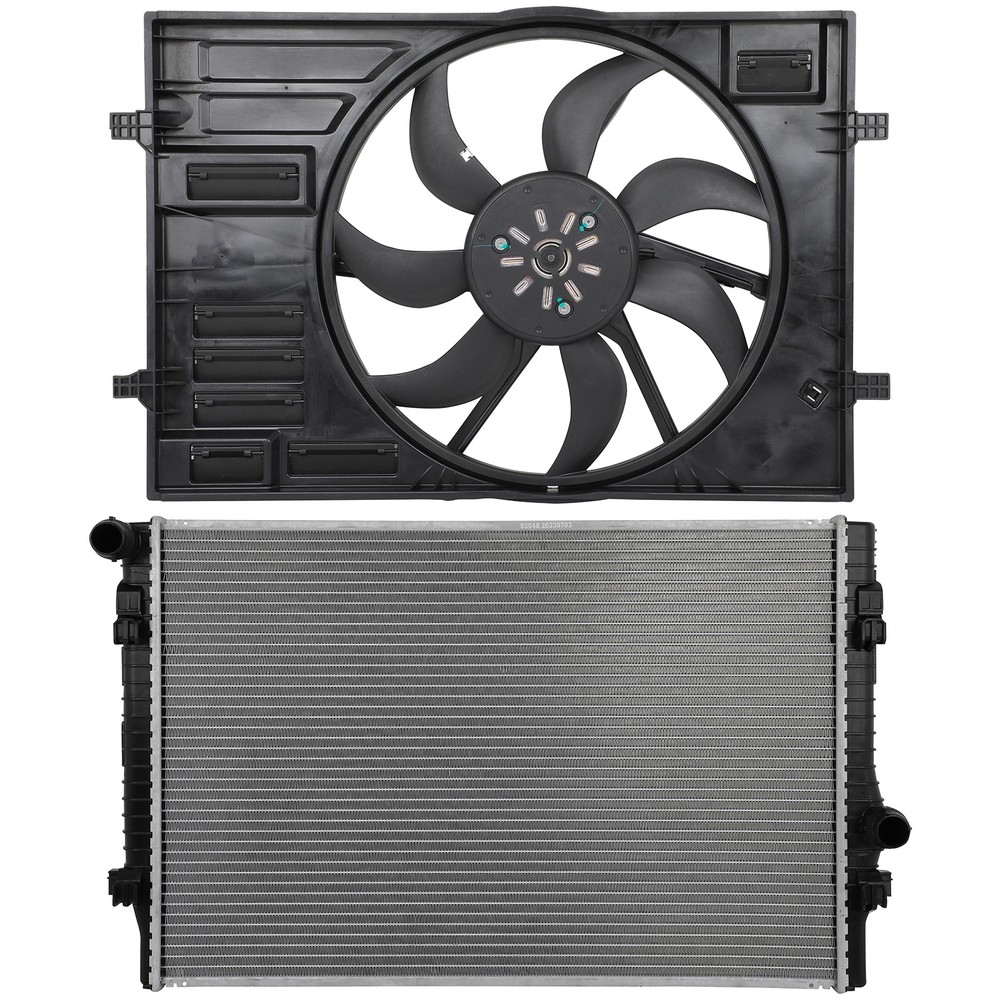 Electric Engine Radiator Cooling Fan Kit For Volkswagen Golf 2015 2016-2019