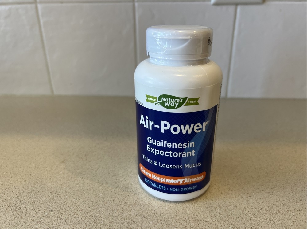 Enzymatic Therapy Air-Power Guaifenesin Expectorant Non-Drowsy 100 Count