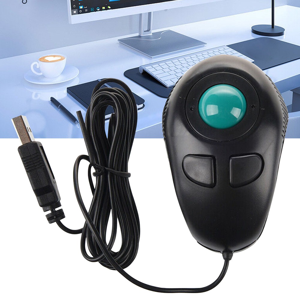 USB Mini 4D Trackball Portable Handheld Computer Mouse for PC Mic5g