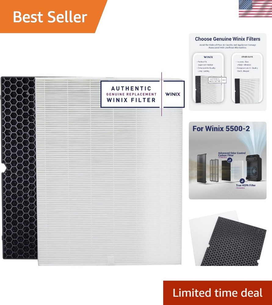 Genuine 116130 HEPA Replacement Filter H for Air Purifier, 99.97% Efficiency