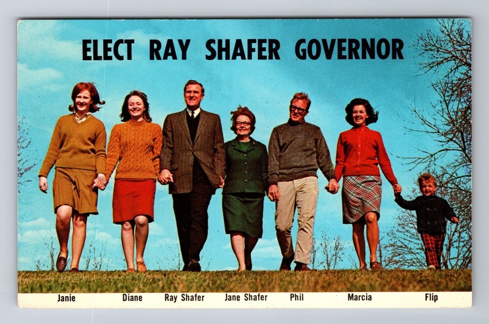 Pennsylvania-Elect Ray Shafer Governor, Advertising, Antique, Vintage Postcard