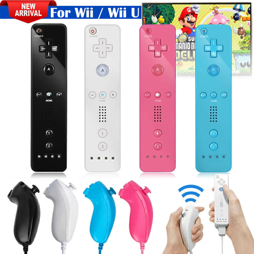Пульт дистанционного управления Motion Plus Wii нунчак для игровой консоли Nintendo Wii Wii U