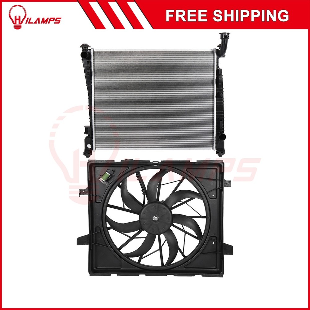 Electric Radiator Cooling Fan Kit Fits 2011 2012 2013-2020 Jeep Grand Cherokee