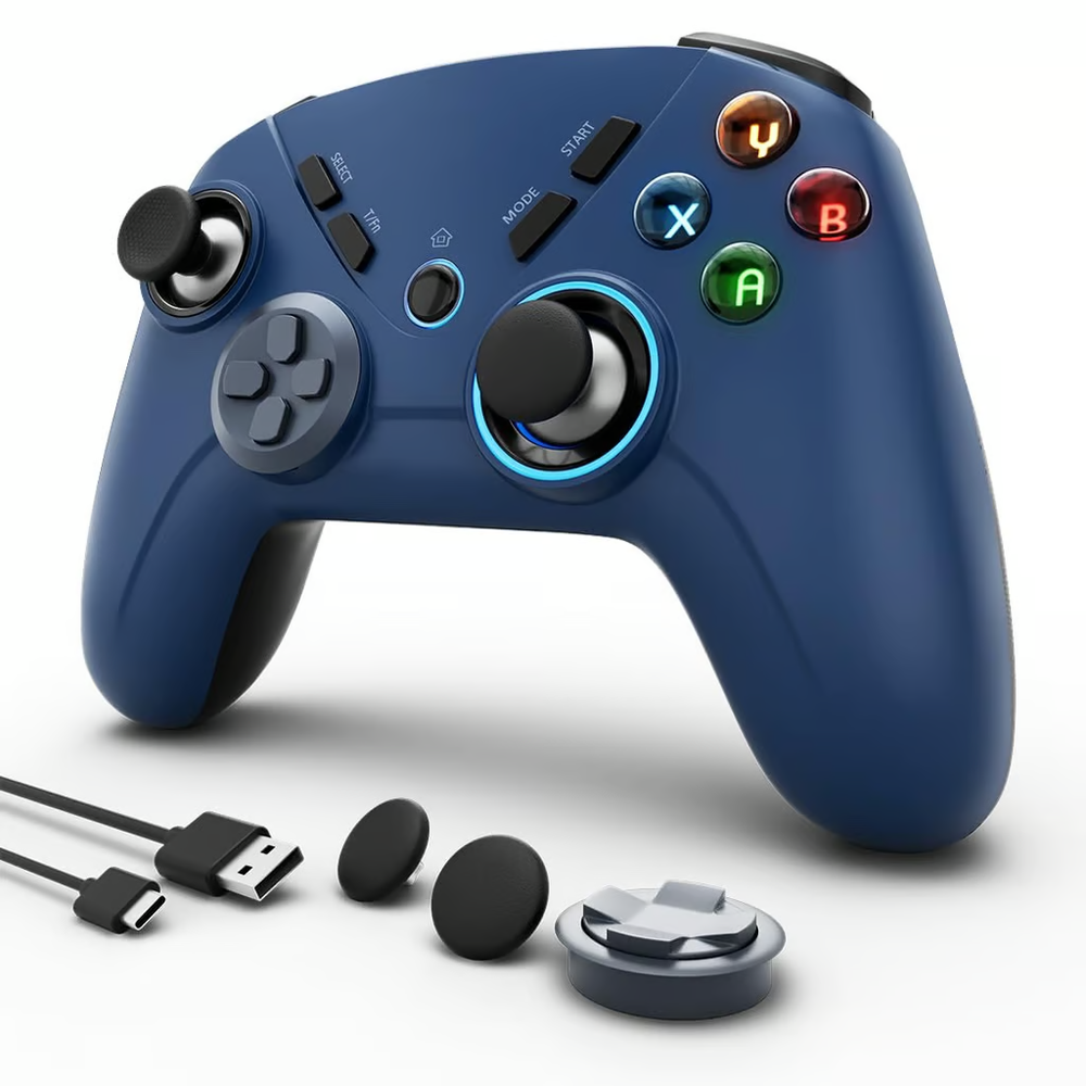 PC Wireless Controller, Bluetooth Gaming Controllers For Windows, Steam, Laptop,