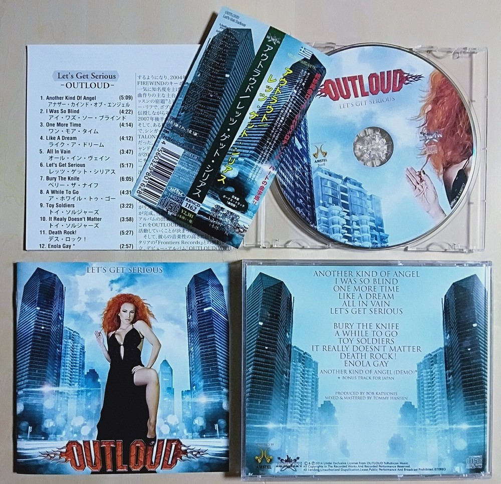 OUTLOUD - Let's Get Serious - 2014 JAPAN CD OBI + B/T ** FIREWIND , PARADOX