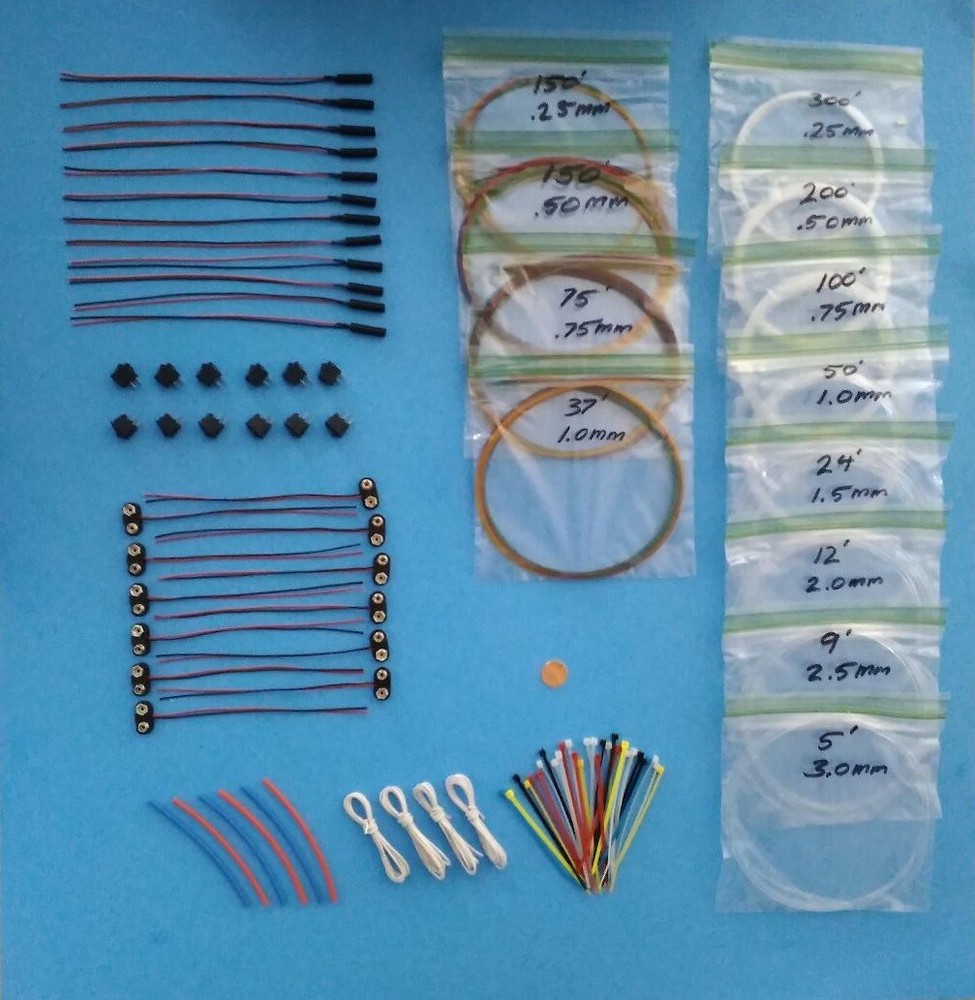 FIBER OPTIC 12 PACK MODEL LIGHTING KIT + ACCESSORIES SUPER VALUE Huge FREE Bonus