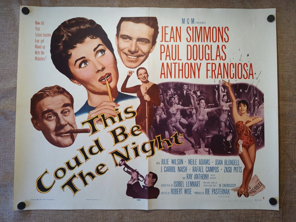 This Could Be the Night (1957) Vintage Movie Poster 1/2sheet 22