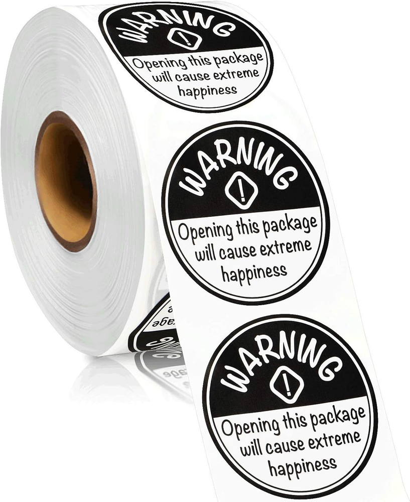 1000 Pieces Extreme Happiness Stickers Labels round Stickers Self-Adhesive Label