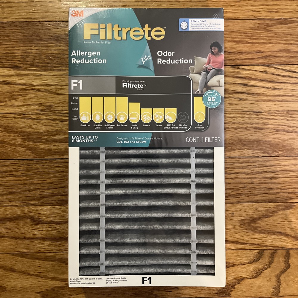 3M Filtrete F1 Allergen Reduction + Odor Reduction HEPA-Type Room Air Purifier