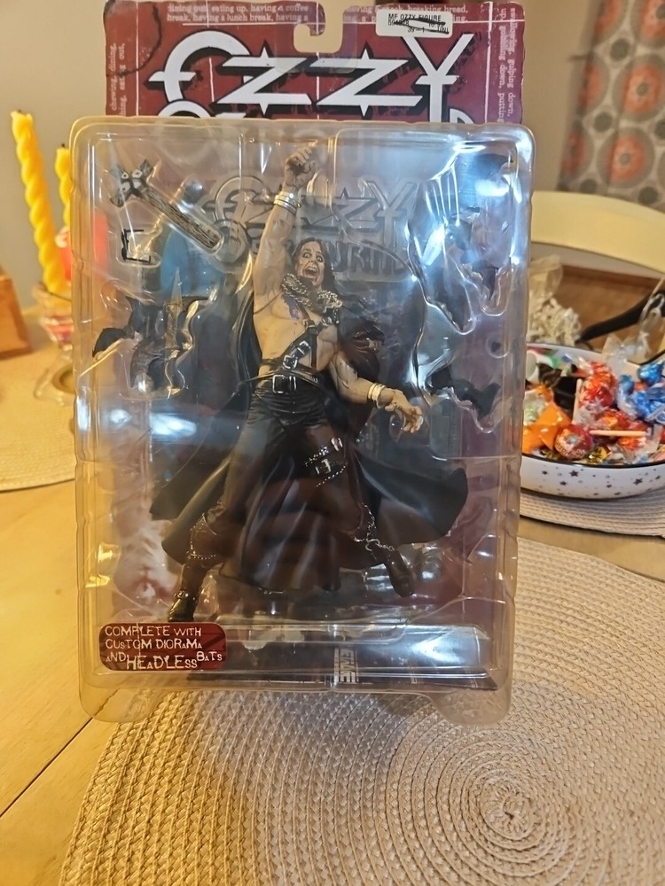 McFarlane Toys 1999 Ozzy Osbourne Ultra Action Figure with Headless Bat Per