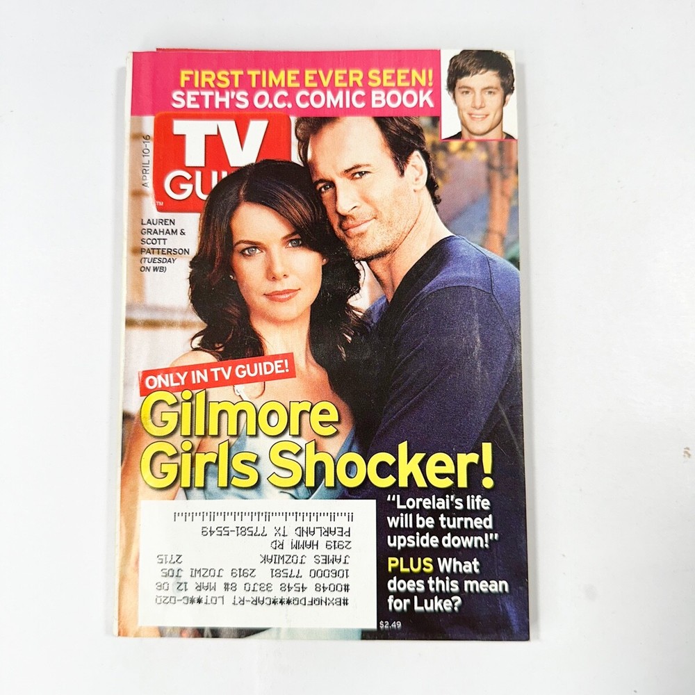 Vintage TV Guide April 10 - 16 2005 Gilmore Girls, Donald Trump, OC Comic